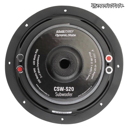 Пассивный сабвуфер Dynamic State CUSTOM CSW-S20 плоский 8 (203 mm, Min/RMS/max:100/200/400)