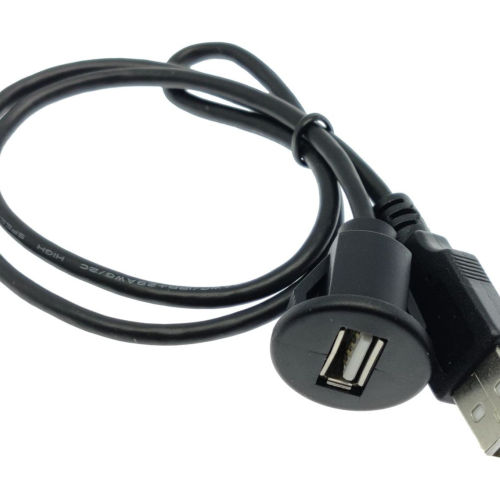 USB кабель для выноса разъема в салон (0,5м, 1*USB2.0) врезной