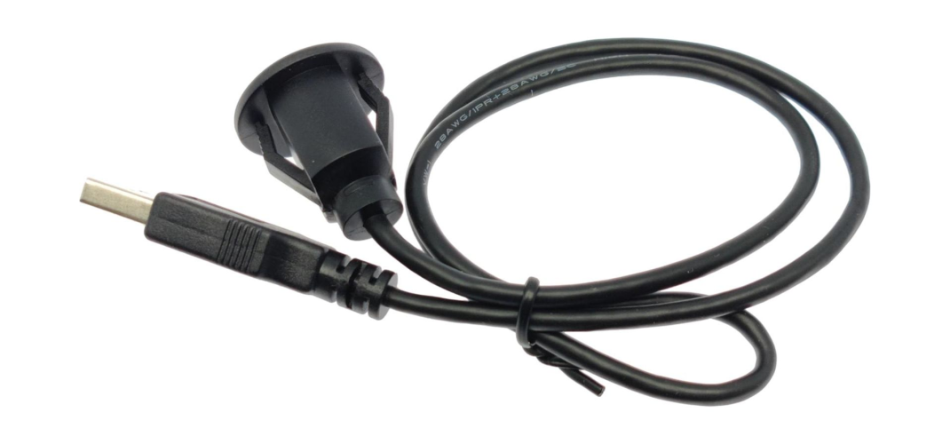 USB кабель для выноса разъема в салон (0,5м, 1*USB2.0) врезной