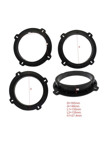 Подиум Kia Sportage 2010-2015 пластик средняя жесткость 6,5"(16см), высота 2,74см (пара)