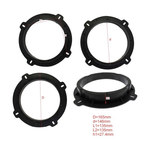 Подиум Kia Sportage 2010-2015 пластик средняя жесткость 6,5&quot;(16см), высота 2,74см (пара)