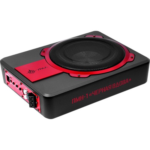 Активный автомобильный сабвуфер Урал (Ural) ПМН-1 "черная вдова"