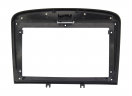 Рамка для установки в Peugeot 408 2012-2017, 308 2007-2013 9" (черная)
