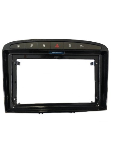 Рамка для установки в Peugeot 408 2012-2017, 308 2007-2013 9" (черная)