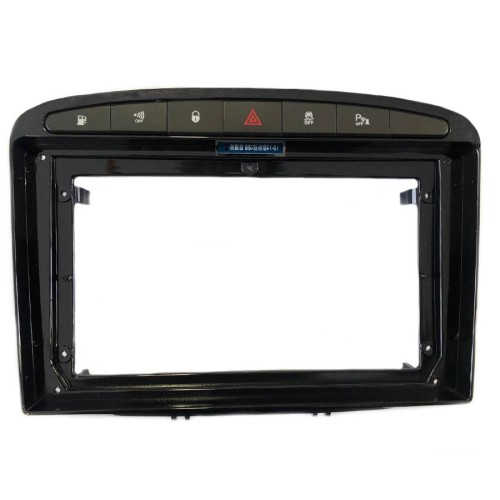 Рамка для установки в Peugeot 408 2012-2017, 308 2007-2013 9&quot; (черная)