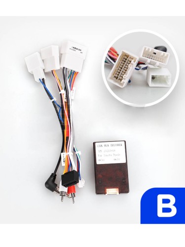 Установочный комплект Teyes для Toyota Land Cruiser Prado 150 2009-2013 9" (F1) (Вариант B) установлен штатный усилитель звука JBL или Pioneer