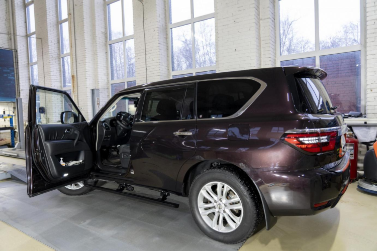 Пороги электрические ATS Nissan Patrol VI (2010-2024)