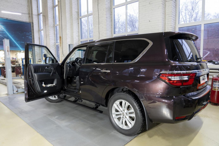 Пороги электрические ATS Nissan Patrol VI (2010-2024)