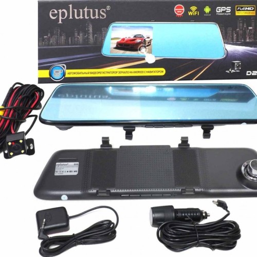 Видеорегистратор - зеркало на базе Android с 2-мя камерами 5" Eplutus D22
