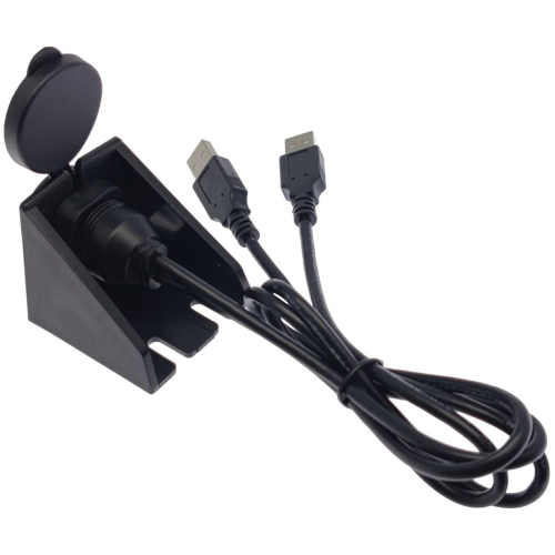 USB кабель для выноса разъема в салон (0,5м, 2*USB2.0) с подставкой