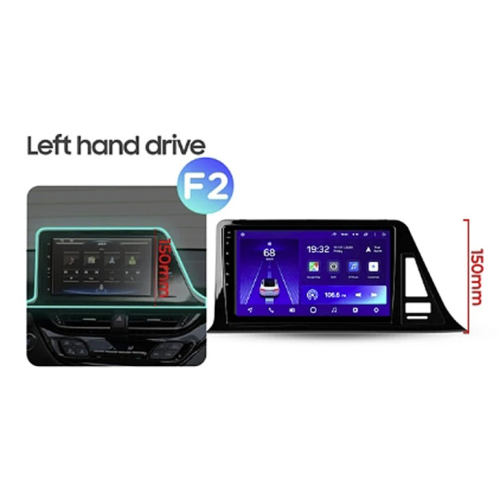 Штатная магнитола Teyes Тиайс CC4L 4+64G Toyota C-HR CHR 2016-2020 9" (1Din) (F2)