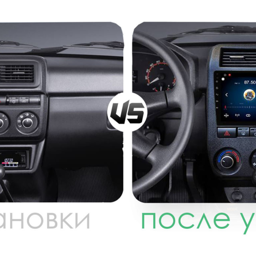 Рамка для установки в Лада Нива 4х4 (Lada Niva) 2019+ MFB 9" дисплея