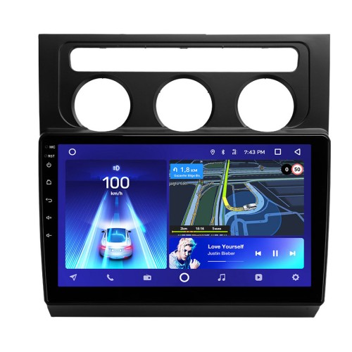 Штатная магнитола Teyes X1 Wi-Fi для Volkswagen Touran 1 2003-2010 10" (F2) климат контроль