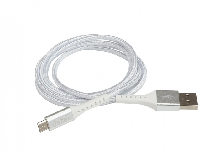 Кабель питания USB-microUSB AuRa TPC-UM6S 1.2м серебро