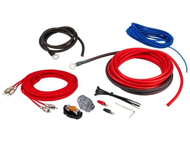 Комплект для подключения 2-х канального усилителя AurA VENOM AMP-4508