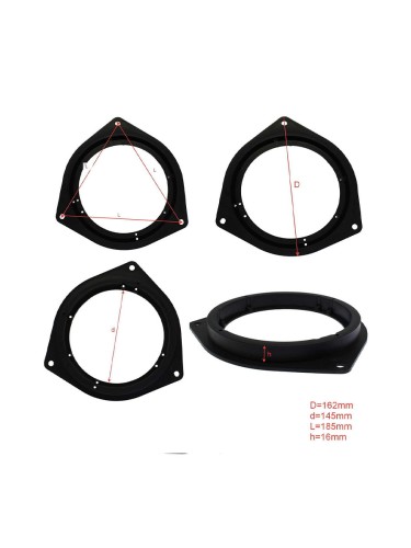 Подиум Toyota,Daihatsu,Lexus пластик простые 6,5"(16см), высота 2см (пара)