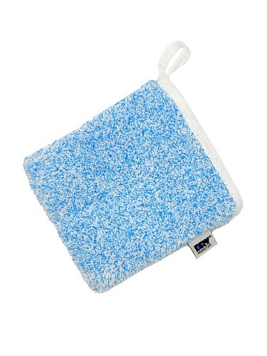 Dry Monster Mitt Soft Scrub - варежка скраб для бережной чистки 13х15см, голубой