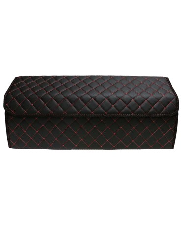 Сумка-органайзер в багажник авто 70*30*35см (фигурный ромб-черный/красный/черный)