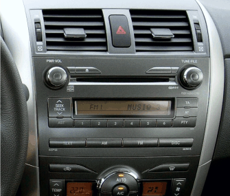 Переходная рамка для установки автомагнитолы Carav 22-003 Toyota Corolla 2007-2013 (Темно-серый) 9"