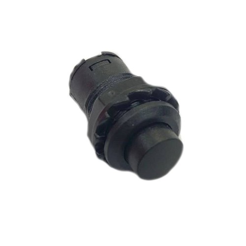 Кнопка d12mm без фиксации черная 250V 1,5A MJ-R13-502 off-(on)