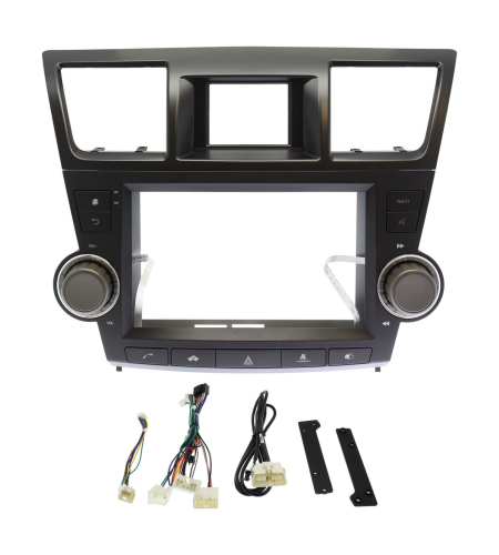 Установочный комплект Wide Media 9" для Toyota Highlander 2007-2013 c кнопкой авар. останов.