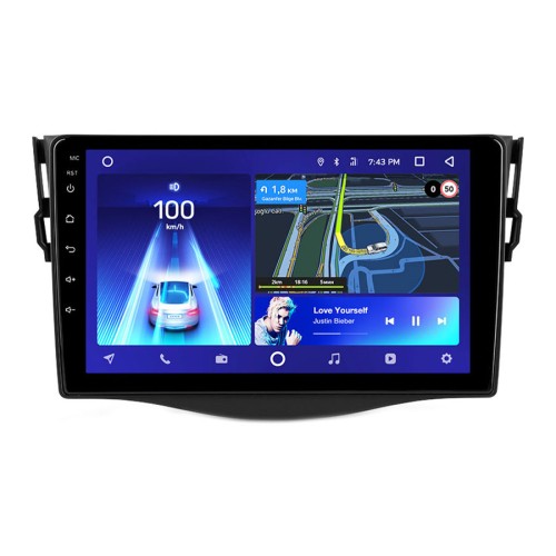 Штатная магнитола Teyes CC2 Plus Toyota RAV4 3 XA30 2005-2016 9" (F1)