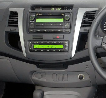 Переходная рамка для установки автомагнитолы Carav 22-1083 TOYOTA Fortuner, Hilux, SW4 2008-2015 (Климат) 9"