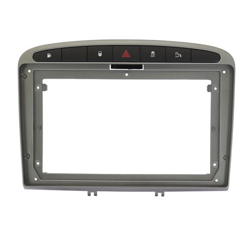 Рамка для установки в Peugeot 408 2012-2017, 308 2007-2013 9&quot; (серая)
