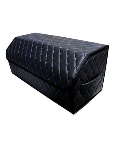 Сумка-органайзер в багажник авто 70*30*35см (фигурный ромб-черный/синий/черный) 