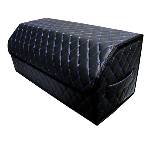 Сумка-органайзер в багажник авто 70*30*35см (фигурный ромб-черный/синий/черный)