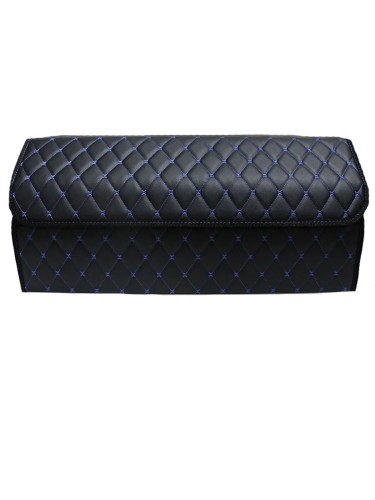 Сумка-органайзер в багажник авто 70*30*35см (фигурный ромб-черный/синий/черный) 