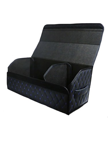 Сумка-органайзер в багажник авто 70*30*35см (фигурный ромб-черный/синий/черный) 