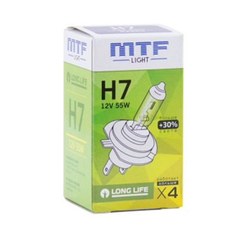 Галогенная автолампа MTF Light H7 2900K 55W 12V (1шт)