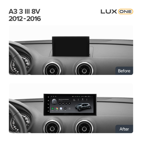 Штатная магнитола Teyes Тиайс Lux One 4+32Gb 12.3" Audi A3 8V 2012-2016