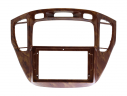 Рамка для установки в Toyota Highlander, Kluger 2000-2007 9" дисплея (орех,для авто без монитора)