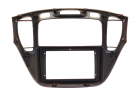Рамка для установки в Toyota Highlander, Kluger 2000-2007 9" дисплея (орех,для авто без монитора)