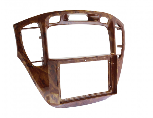 Рамка для установки в Toyota Highlander, Kluger 2000-2007 9" дисплея (орех,для авто без монитора)