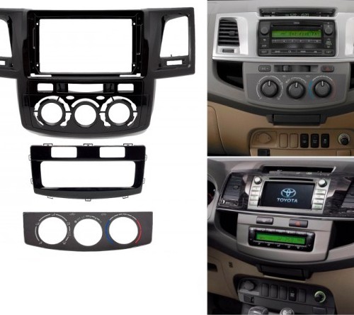 Переходная рамка для установки автомагнитолы Carav 22-987 TOYOTA Fortuner, Hilux, SW4 2008-2015 9"