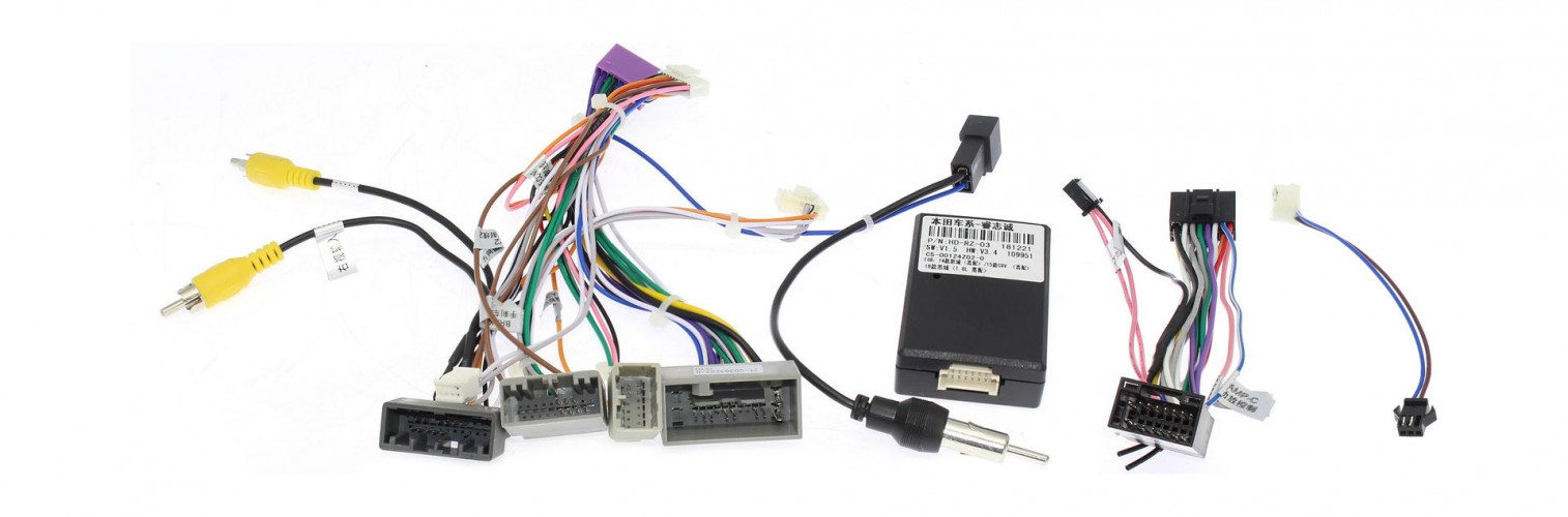 Комплект проводов для установки в Honda 2012-2015 (основной, антенна, мультируль, CAN, CAM)