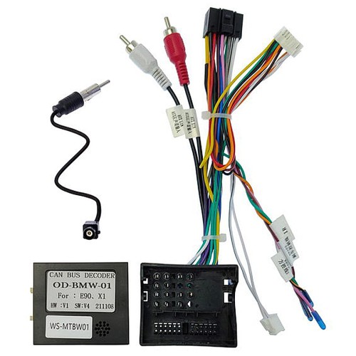 Комплект проводов для установки в BMW E90 (основной, CAN) (WS-MTBW01)