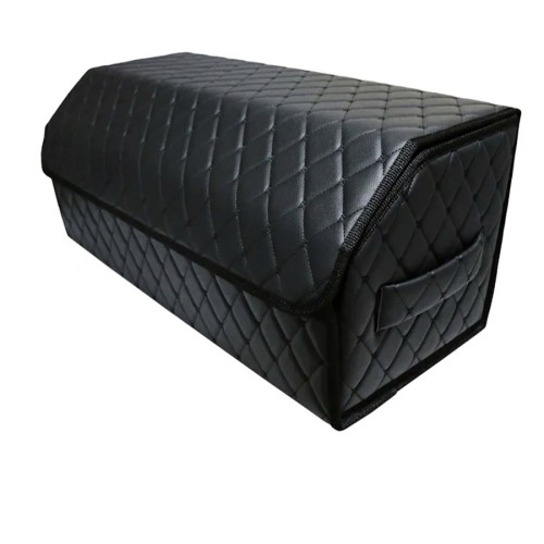 Сумка-органайзер в багажник авто 70*30*35см (фигурный ромб-черный/черный/черный)