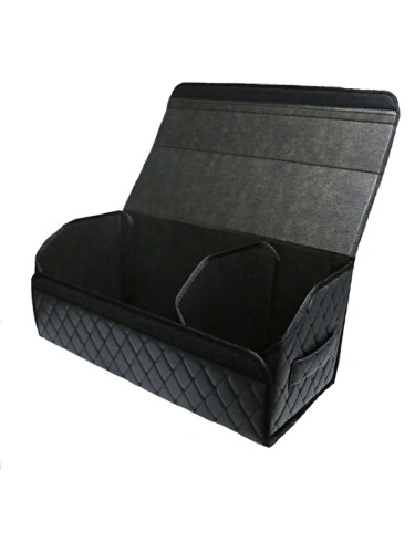 Сумка-органайзер в багажник авто 70*30*35см (фигурный ромб-черный/черный/черный)