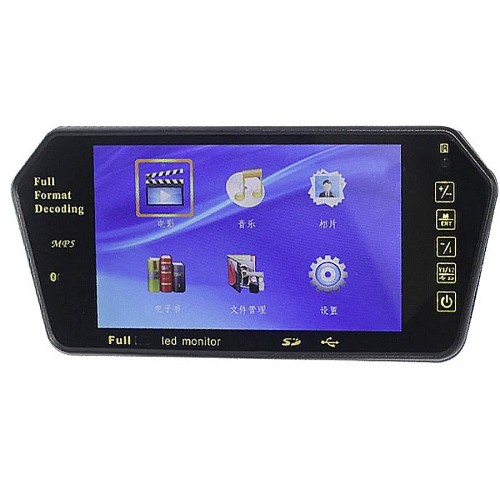 Зеркало заднего вида с монитором 7" Bluetooth touch screen