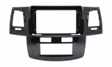 Рамка для установки в Toyota Hilux, Fortuner 2005-2008 9" дисплея (авто с климат-контролем)
