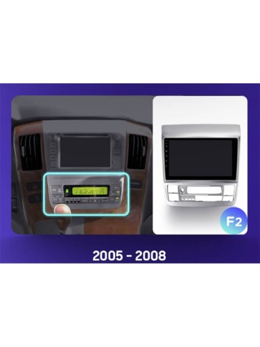 Штатная магнитола Teyes X1 Wi-Fi + 4G Toyota Alphard H10 2005-2008 9" (F2) (2+32Gb) 