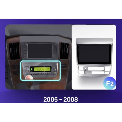Штатная магнитола Teyes X1 Wi-Fi + 4G Toyota Alphard H10 2005-2008 9" (F2) (2+32Gb)
