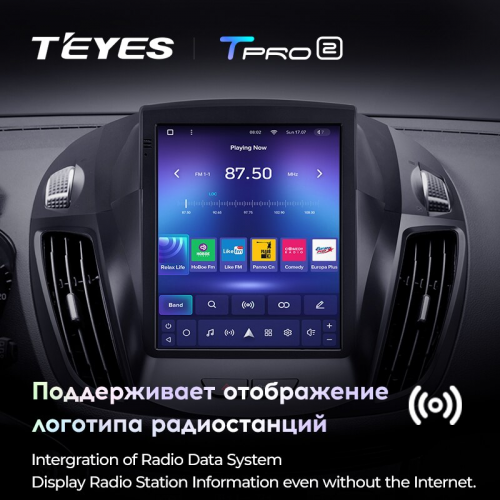 Штатная магнитола Teyes TPRO 2 Ford Kuga 2 Escape 3 DS 2012-2019