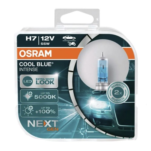 Галогенная лампа Osram Cool Blue Intense H7 (55) PX26d 12V 55W 5000K (пара)