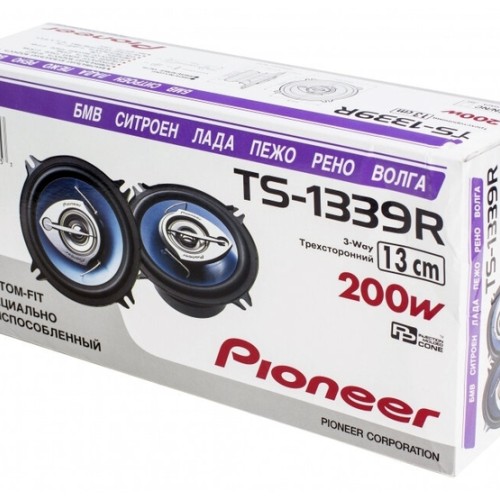 Pioneer TS-1339R 3-х полосная коаксиальная акустика 13 см (пара)