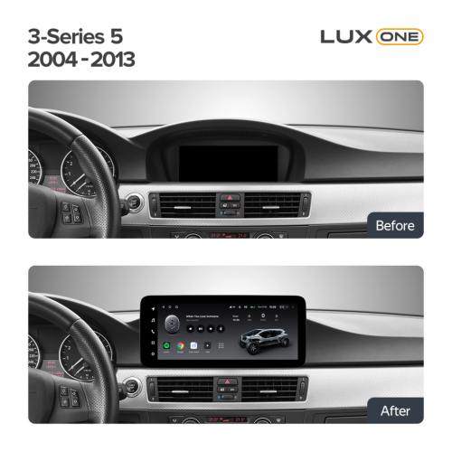 Штатная магнитола Teyes Тиайс LUX ONE (Round Corner) 12.3" 4+64G BMW 3-Series 5 E90 E92 E93 E91 2004-2013 CCC